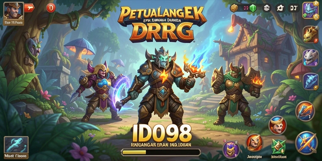 Tampilan menarik dari gameplay RPG ID098 yang penuh aksi.