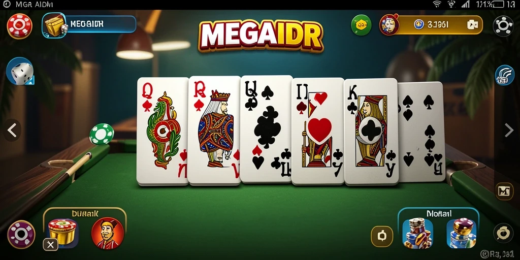 Tampilan gameplay seru dalam permainan MEGAIDR.