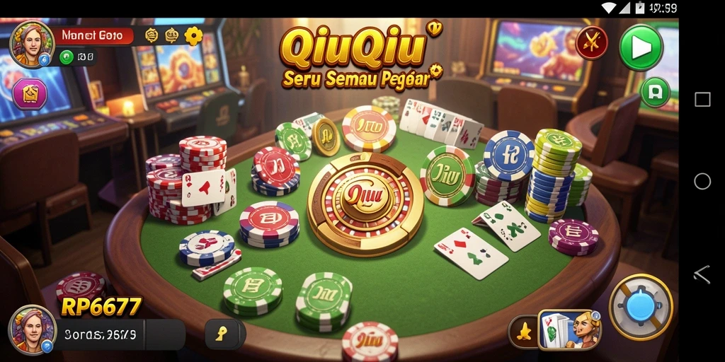 Tampilan gameplay seru RP6677 dengan pemain berkompetisi.