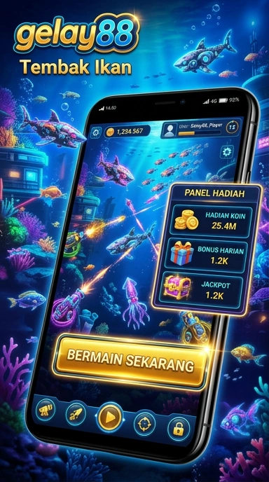 Tampilan utama aplikasi gelay88 yang intuitif.